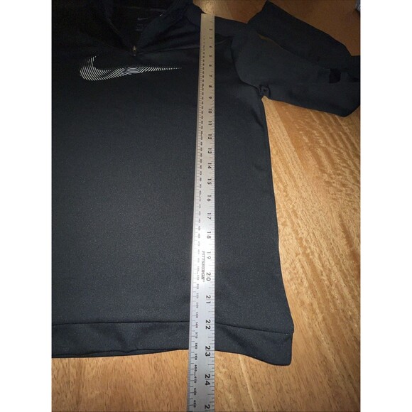 Nike Women's Dri-Fit Reflective Half Zip Running Shirt Black Silver Size Small - Picture 6 of 8